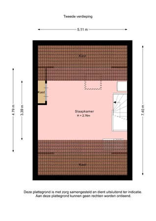 Floorplan - Veluwelaan 25, 8302 KP Emmeloord